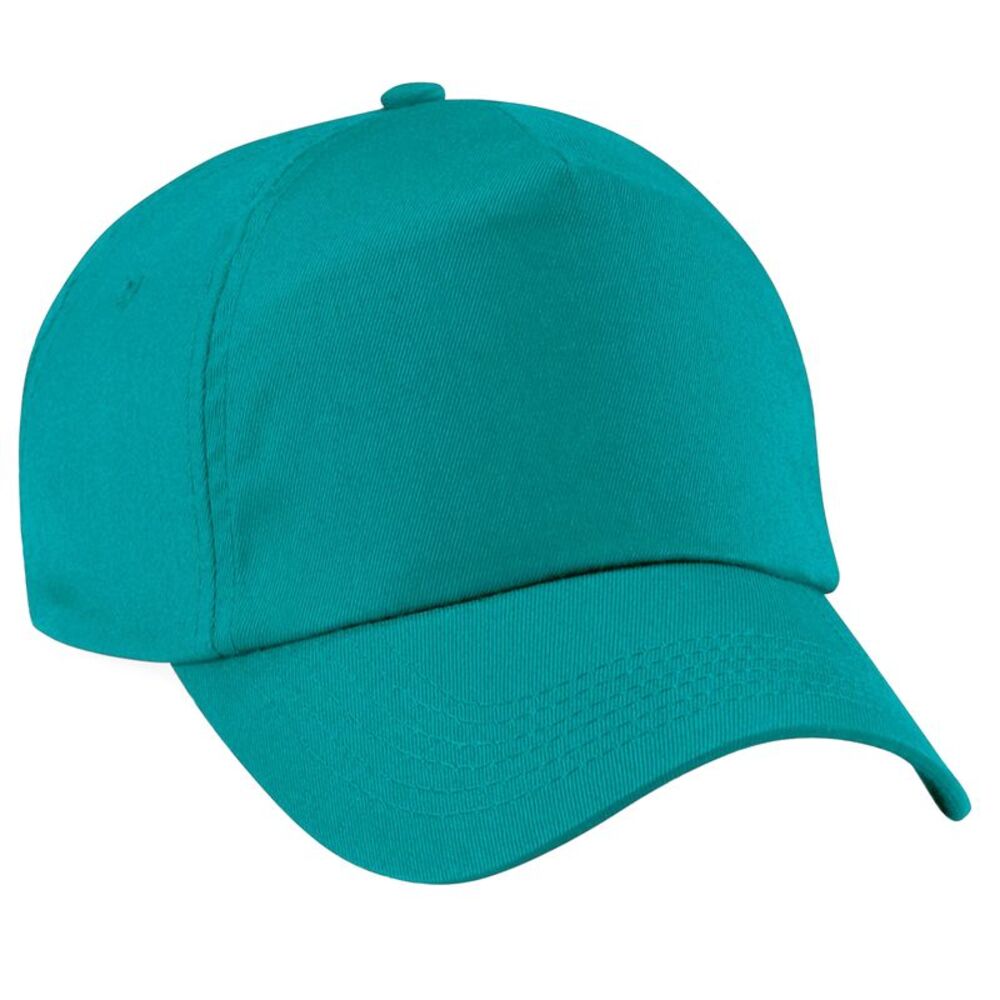 Beechfield Unisex Plain Original 5 Panel Baseball Cap / Emerald